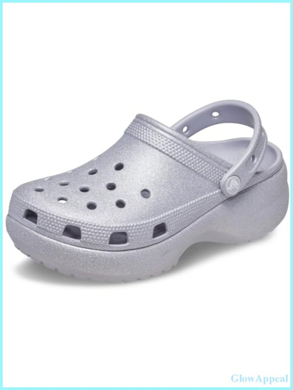 Crocs Classic Platform Glitter Clog Women's Pull-On Water Resistant